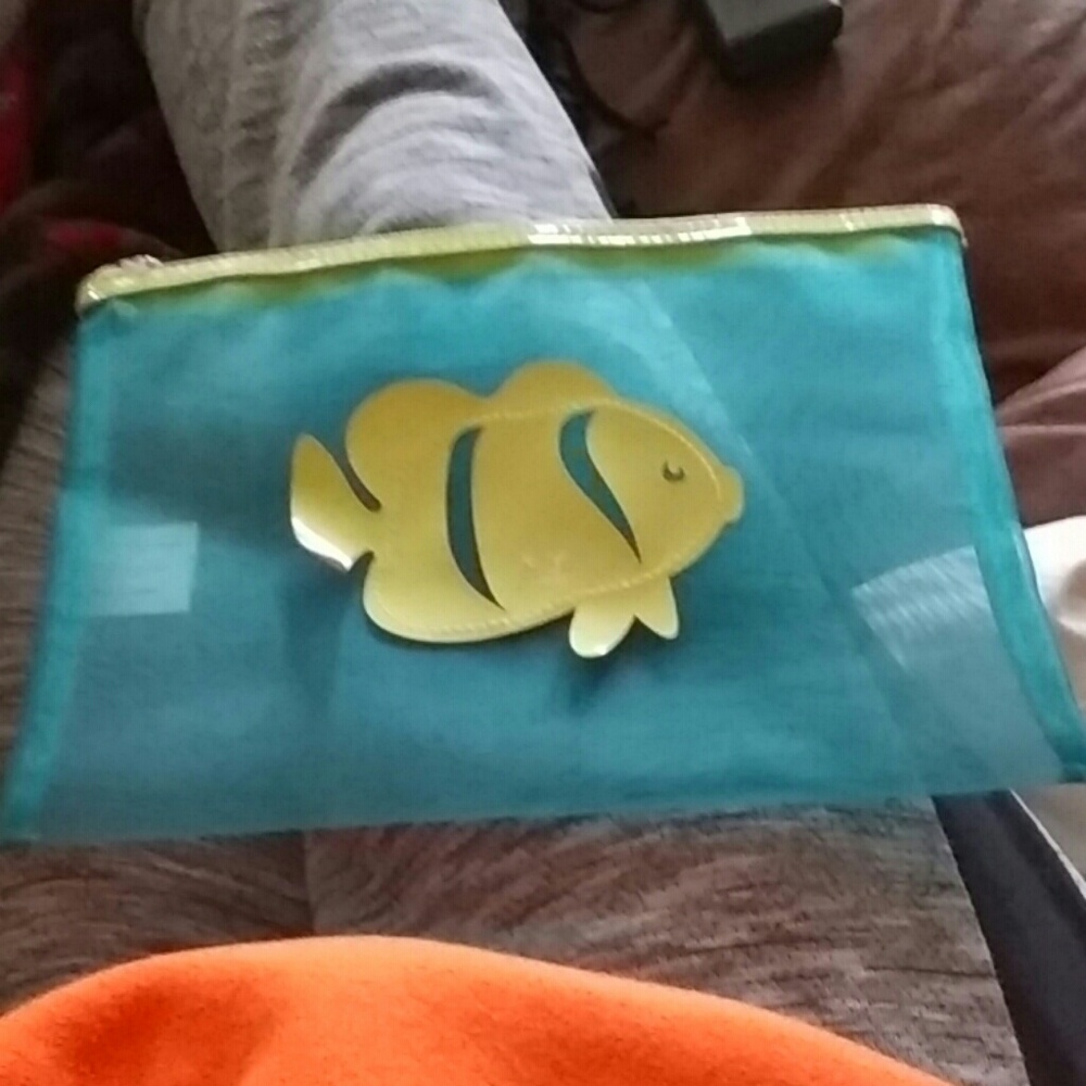 Fish makeup bag